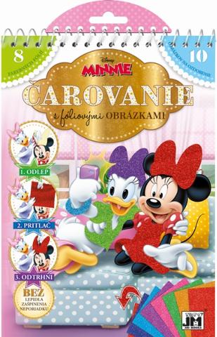Kniha: Fóliové obrázky - Minnie - 1.Odlep 2.Pritlač 3.Odtrhni - 1. vydanie - Walt Disney