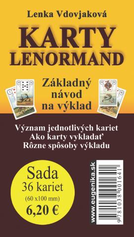Kniha: Karty Lenormand (sada: karty + brožúrka) - Základný návod na výklad - Lenka Vdovjaková