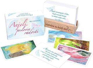 Karty: Anjeli, poslovia radosti s dreveným stojančekom - Sri Chinmoy