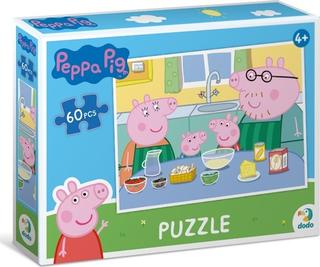 Puzzle: Puzzle Prasátko Peppa Společné vaření - 60 dílků