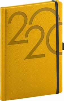 Knižný diár: Denní diář Ajax 2020, zlatý, 15 × 21 cm