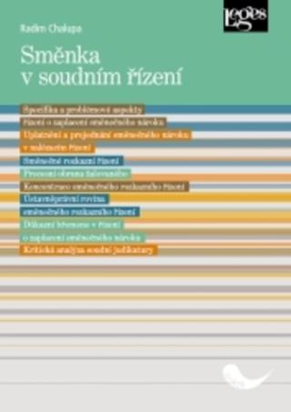 Kniha: Směnka v soudním řízení - Radim Chalupa