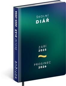 Knižný diár: Školní diář Zelený 2025-2026
