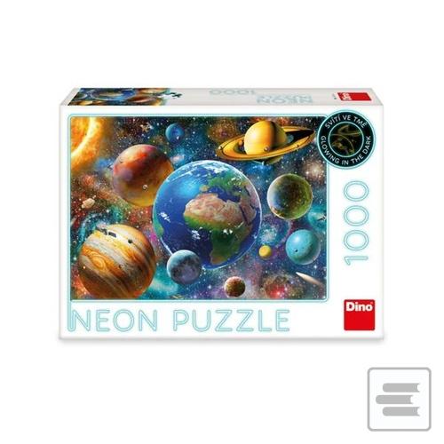 Neon puzzle Planety 1000