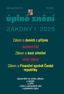 Kniha: Aktualizace I/3 2025 O daních z příjmů, daňový řád