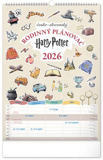 Kalendár nástenný: Rodinný plánovač Hary Potter 2026 - nástěnný kalendář - 1. vydanie