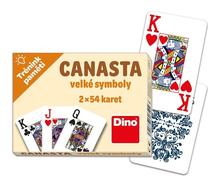 Karty: Canasta velké symboly - 2x54 karet