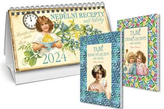 Kalendár stolný: Stolní kalendář nedělní menu 2024 - + Tajné dětské recepty  + Tajné bleskové recepty - Klára Trnková