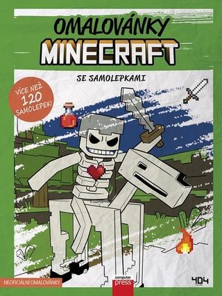 Doplnk. tovar: Omalovánky Minecraft se samolepkami - Více než 120 samolepek