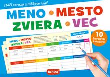 Stolová hra: Meno, mesto, zviera, vec - stačí ceruza a môžete hrať - 1. vydanie