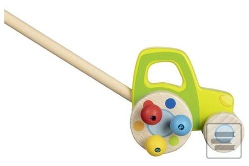 Dřevěný traktor na tyči