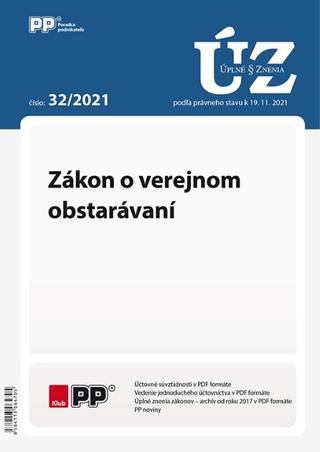 Kniha: UZZ 32/2021 Zákon o verejnom obstarávaní