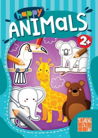 Kniha: Happy Animals omaľovanka - 1. vydanie