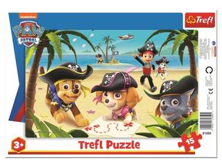 Puzzle: Tlapková patrola: Pirátská výprava 15 dílků