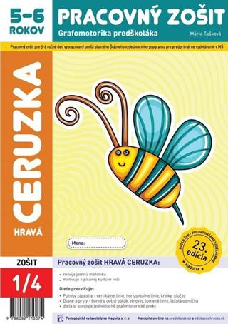 Kniha: Hravá ceruzka - Pracovný zošit 5-6 rokov - Grafomotorika predškoláka - Mária Tašková