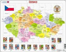 Puzzle: Puzzle Česká republika kraje 70 dílků