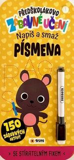 Kniha: Předškolákovo zábavné učení Písmena napiš a smaž - se stíratelným fixem