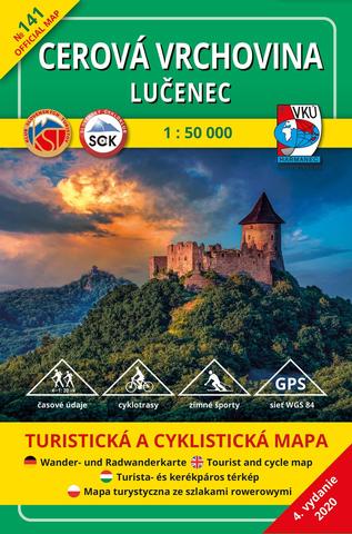 Kniha: TM 141 Cerová vrchovina - Lučenec - 130 Turistická a cyklistická mapa