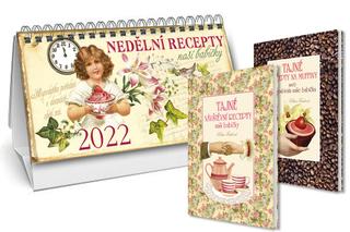 Kalendár stolný: Stolní kalendář nedělní menu 2022 - + Tajné recepty na muffiny + Tajné návštěvní recepty naší babičky - Klára Trnková