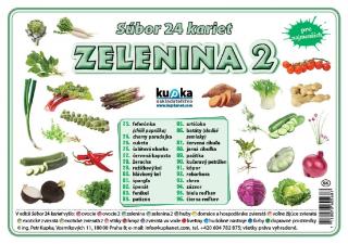 Doplnk. tovar : Súbor 24 kariet - zelenina 2 - 1. vydanie