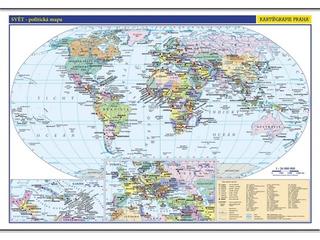 Nástenná mapa: Svět – školní politická nástěnná mapa
