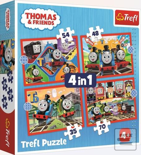 Puzzle Mašinka Tomáš 4v1