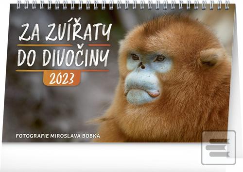 Kalendár stolný: Za zvířaty do divočiny 2023 - stolní kalendář