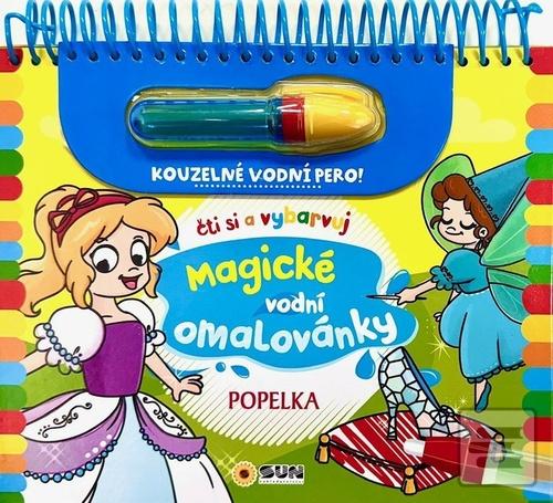 Doplnk. tovar: Čti a vybarvuj - POPELKA - Magické vodní omalovánky - čti si a vybarvuj