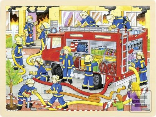 Dřevěné puzzle Boj s ohn…