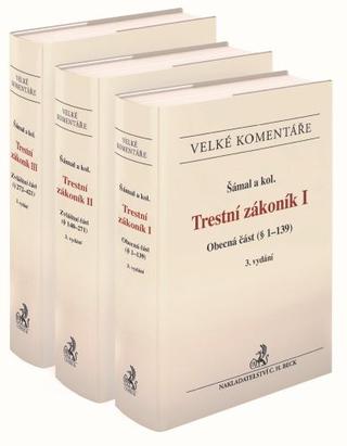 Kniha: Trestní zákoník. Komentář - 3 svazky (3. vydání) - 3 svazky - Pavel Šámal