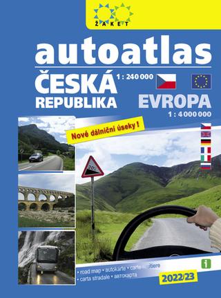 Knižná mapa: Autoatlas Česká republika + Evropa - 1:240 000 / 1:4 000 000