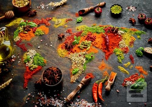 Puzzle Mapa světa z koře…