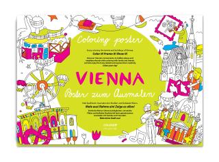 Plagát: Vienna - Poster zum Ausmalen / Coloring poster