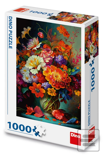 Puzzle 1000 Květiny ve v…