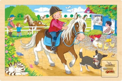 Dřevěné puzzle Farma s p…
