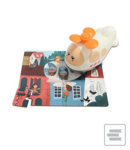 Dřevěné puzzle letadlo