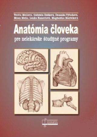 Kniha: Anatómia človeka pre nelekárske študijné programy - Yvetta Mellová, Gabriela Hešková, Desanka Výbohová, Milan Mello