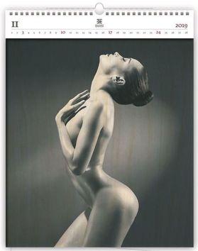 Kalendár nástenný: Luxusní dřevěný obrazový kalendář Woman