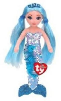 Hračka: Ty Mermaids INDIGO - modrá mořská panna s flitry 45 cm