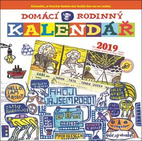 Kalendár nástenný: Domácí rodinný kalendář 2019 - Petra Cífková