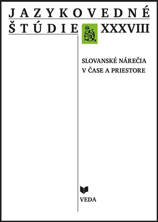 Kniha: Jazykovedné štúdie XXXVIII. Slovanské nárečia v čase a priestore - Martin Chochol  (ed.)
