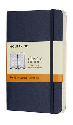 Kniha: Moleskine: Zápisník měkký linkovaný modrý S - 1. vydanie