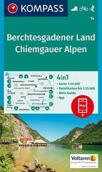 Skladaná mapa: Bertesgadener Land, Chiemgauer Alpen 14 NKOM 1:50T
