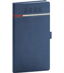 Doplnk. tovar: NOTIQUE Vreckový diár Tomy 2026, modro-červený, 9 x 15,5 cm - 1. vydanie