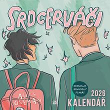 Knižný diár: Srdcerváči 2026 - nástěnný kalendář - Alice Osemanová
