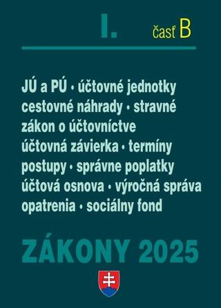 Kniha: Zákony I B/2025 – účtovné zákony