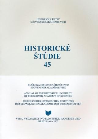 Kniha: Historické štúdie 45 - kolektív autorov