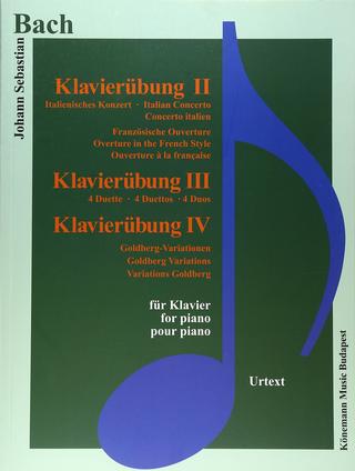Kniha: Bach JS  Klavierubung II-IV