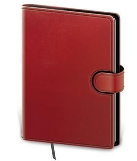 Doplnk. tovar: Zápisník Flip M tečkovaný červeno/černý