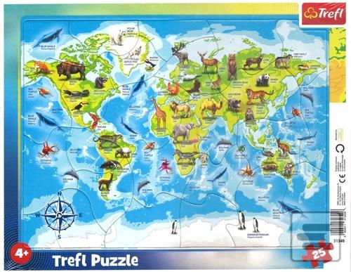 Puzzle Mapa světa se zví…